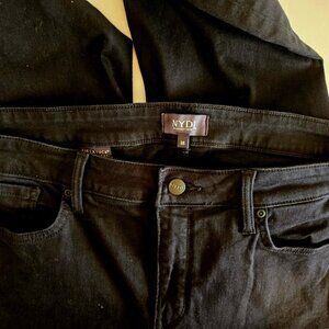 NYDJ black stretch cotton capris NWOT Size 18